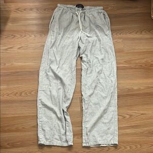 Aeropostale linen striped pants